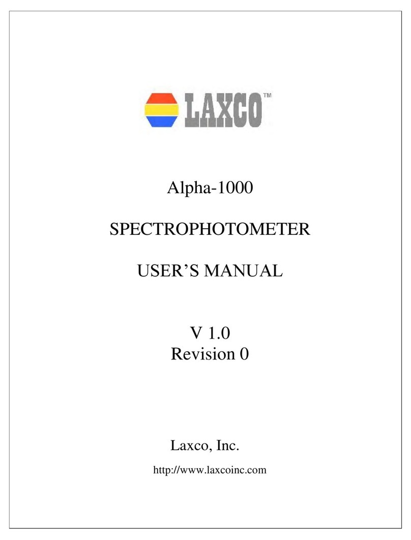 Laxco, Inc. Alpha-1000 user manual