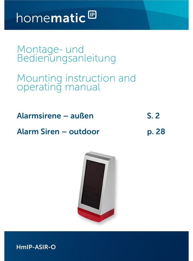HomeMatic HmIP-ASIR-O Mounting instruction and operating manual