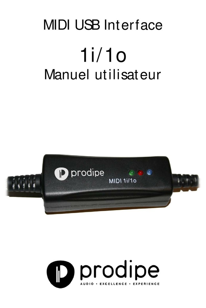 Prodipe 1o user manual