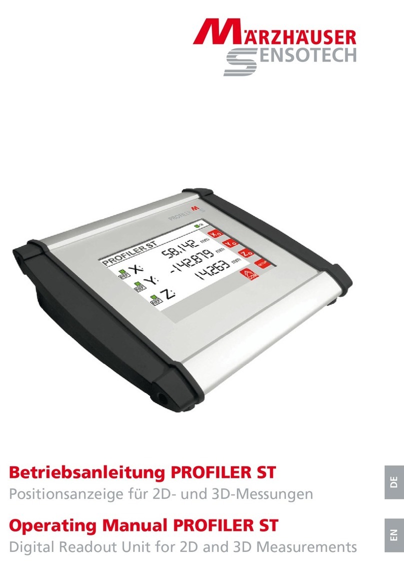 Marzhauser Sensotech PROFILER ST operating manual Marzhauser Sensotech PROFILER ST operating manual