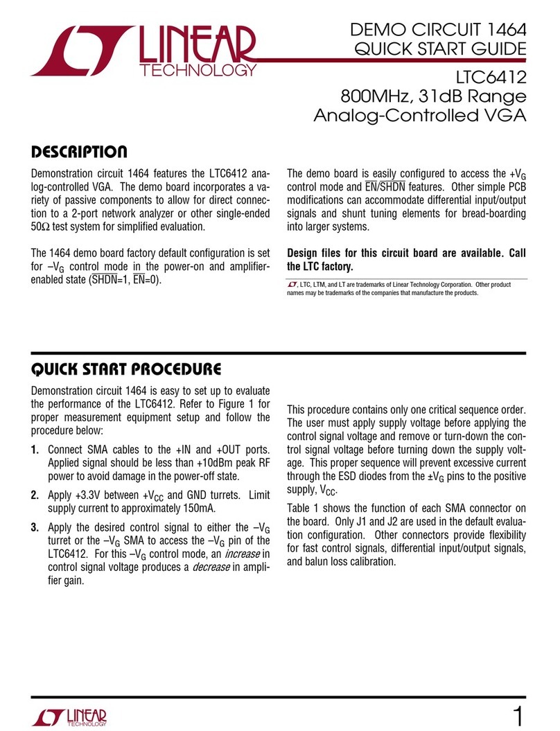 Linear Technology 1464 User manual Linear Technology 1464 User manual