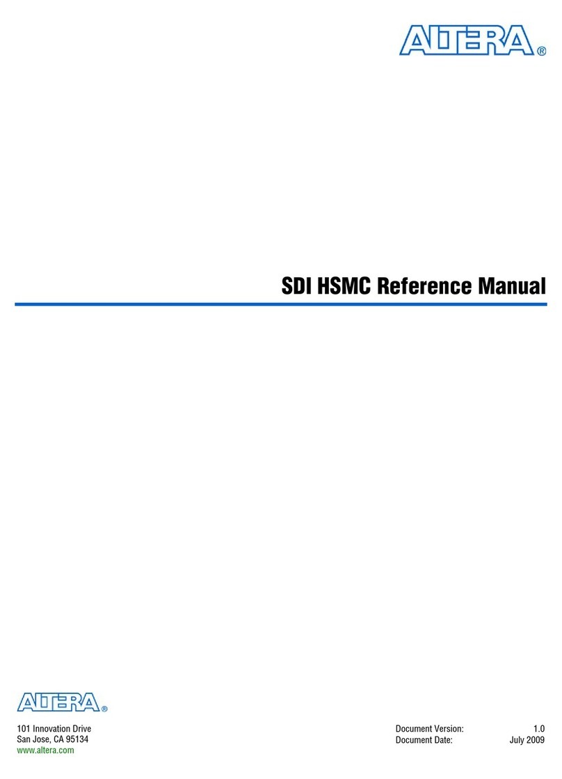 Altera SDI HSMC Reference manual