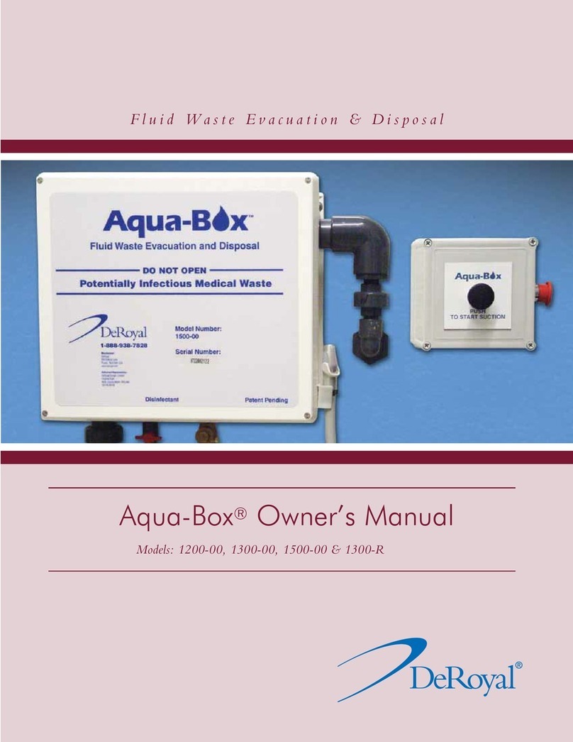 DeRoyal Aqua-Box 1200-00 owner's manual