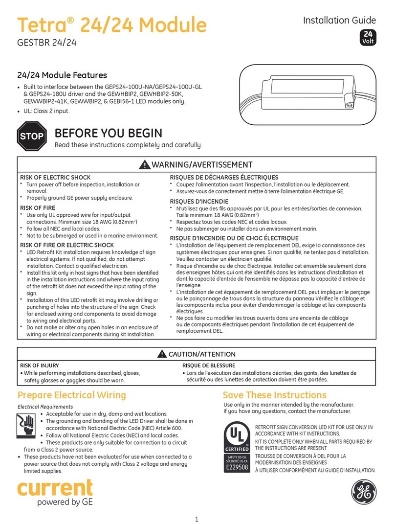 GE Tetra 24/24 User manual