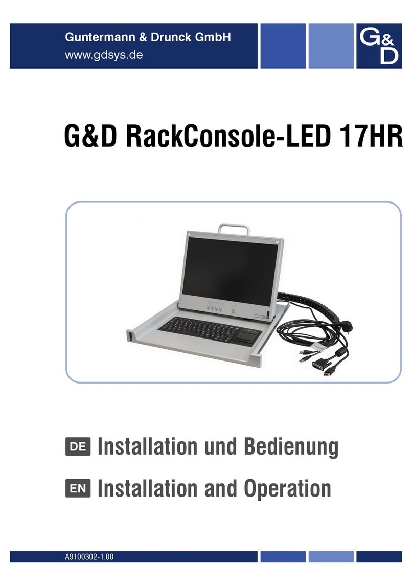 Guntermann & Drunck RackConsole-LED 17HR Installation and operation