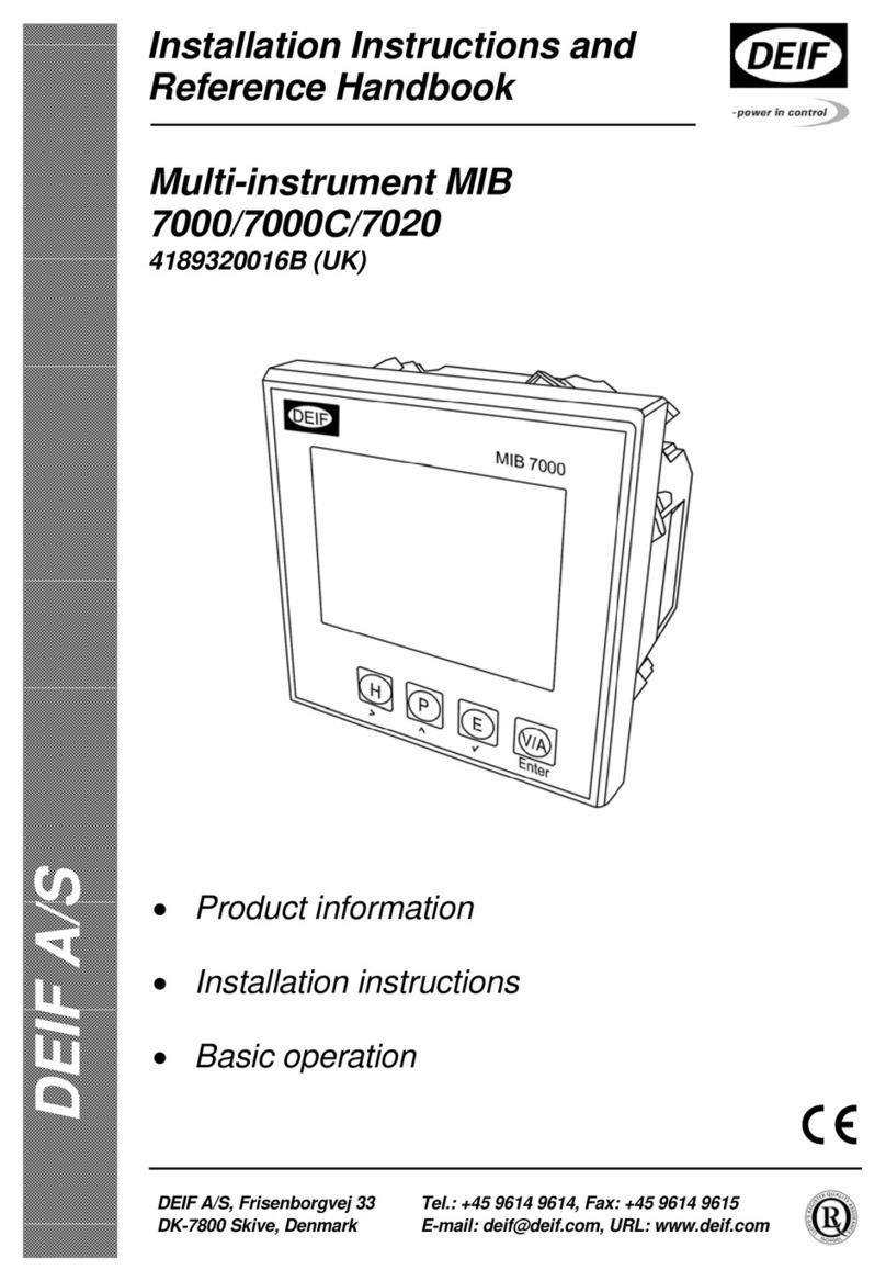 Deif MIB 7000 User manual