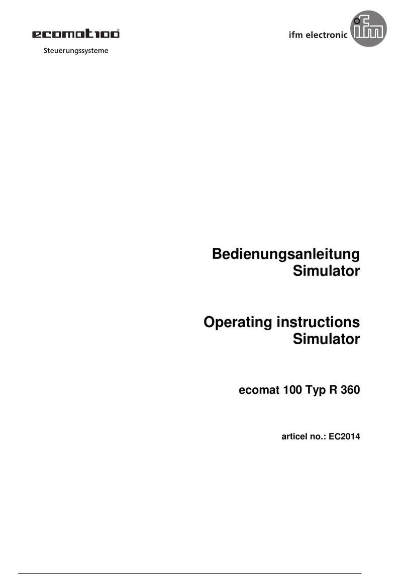 IFM Electronic ecomat 100 R 360 User manual IFM Electronic ecomat 100 R 360 User manual