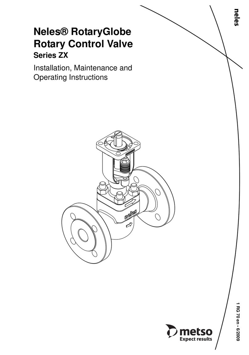 Metso Neles RotaryGlobe ZX Series Installation maintenance and operating instructions Metso Neles RotaryGlobe ZX Series Installation maintenance and operating instructions