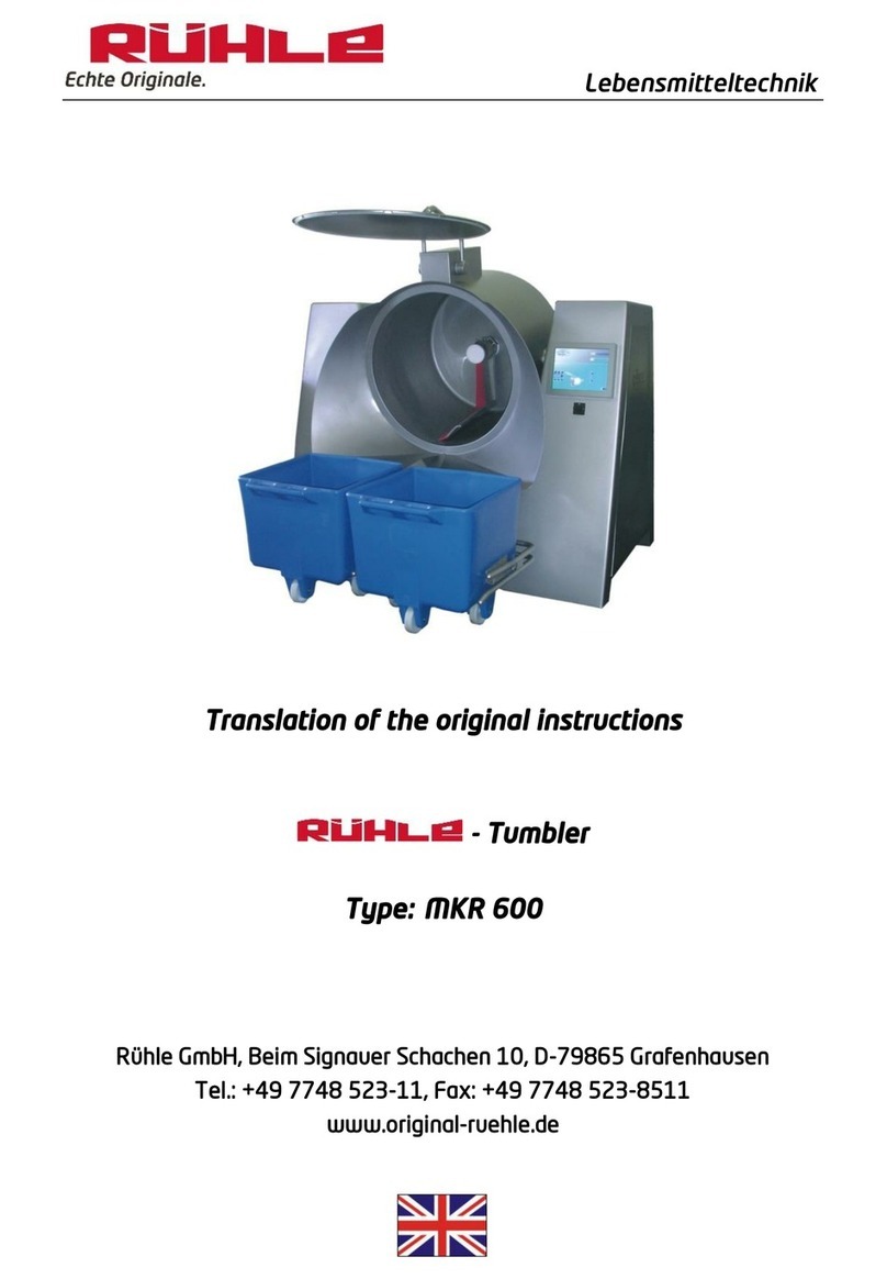 Ruhle MKR 600 User manual