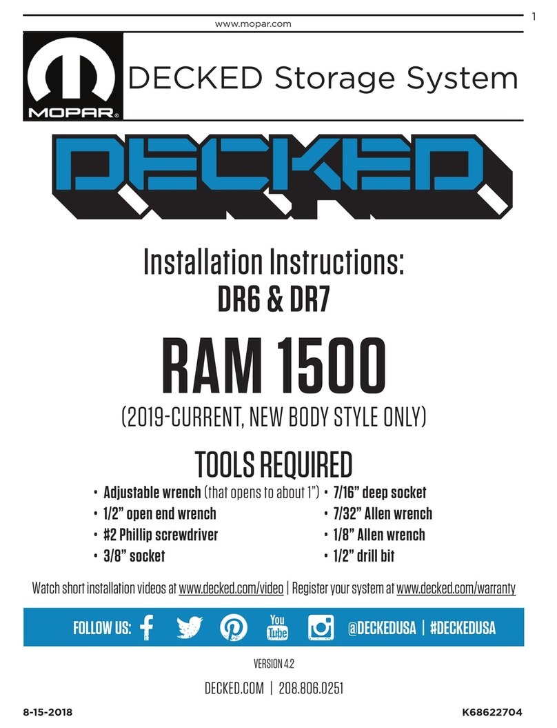 DECKED DR6 User manual