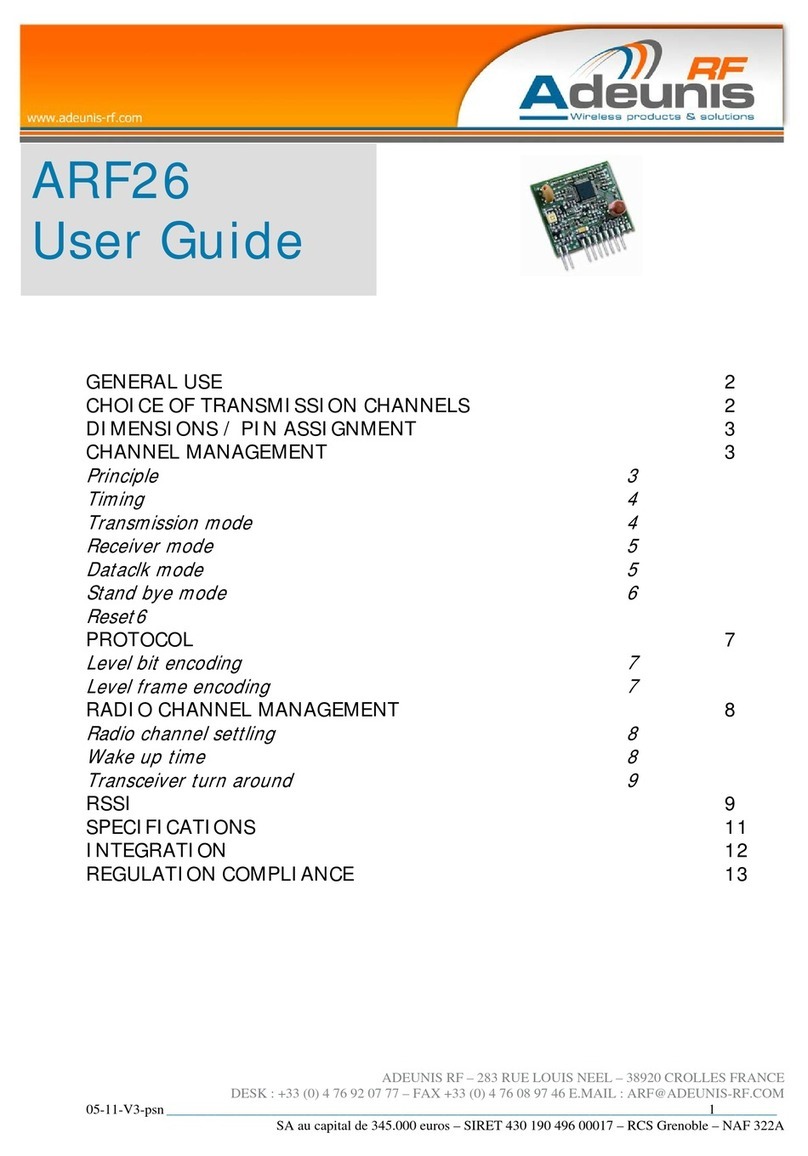 Adeunis RF ARF26 user guide