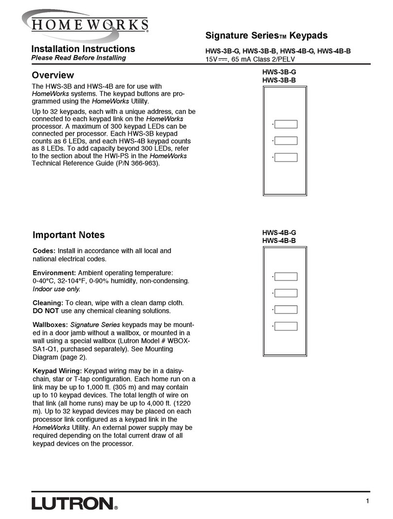 Homeworks Signature Series installation instructions