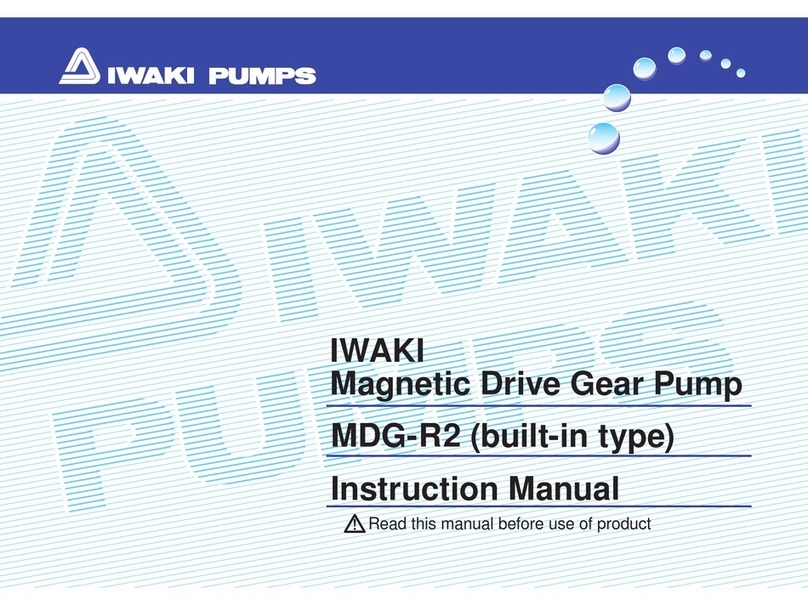 IWAKI PUMPS MDG-R instruction manual