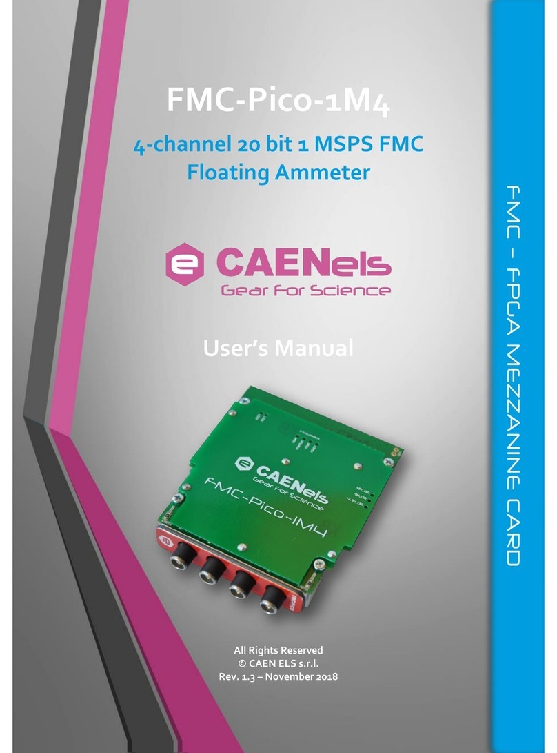 Caen ELS FMC-Pico-1M4 user manual Caen ELS FMC-Pico-1M4 user manual