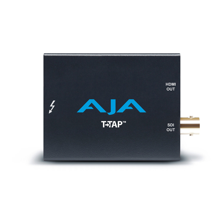 AJA T-TAP User manual