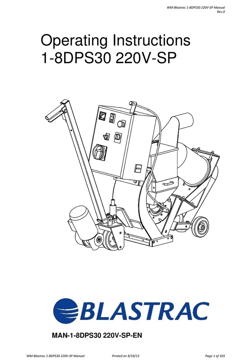 Blastrac 1-8DPS30 220V-SP User manual
