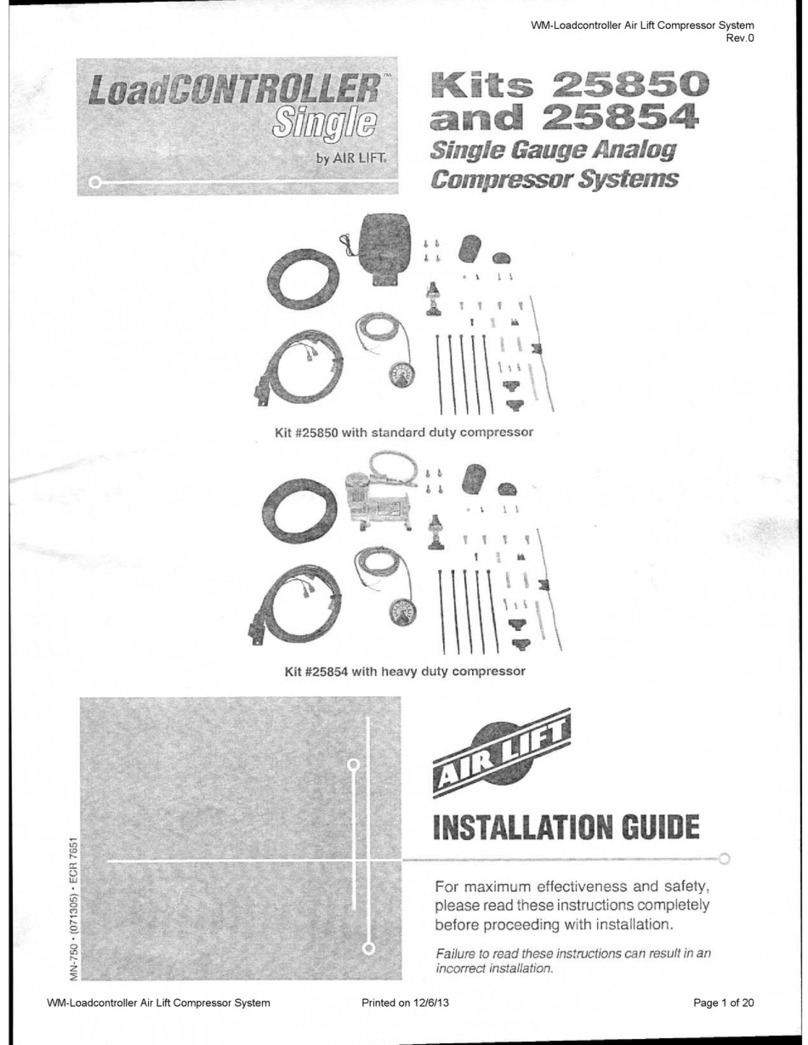 Air Lift LoadController 25850 User manual
