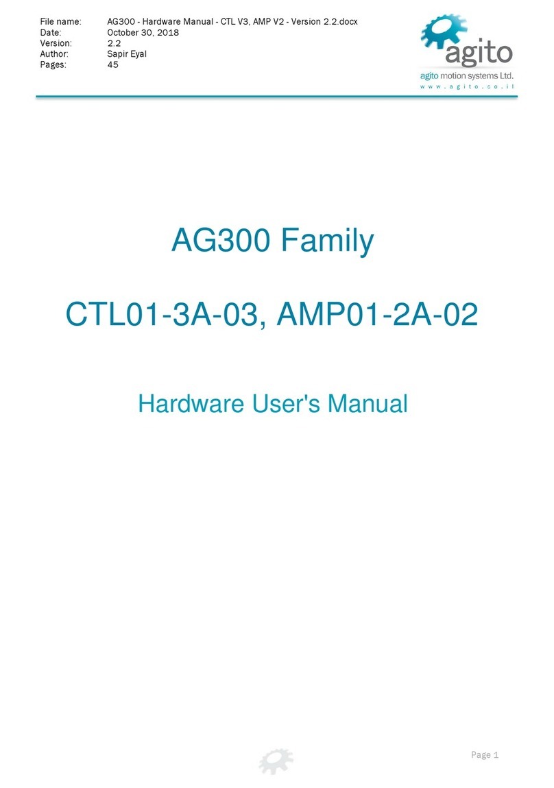 Agito AG300 series Instructions for use
