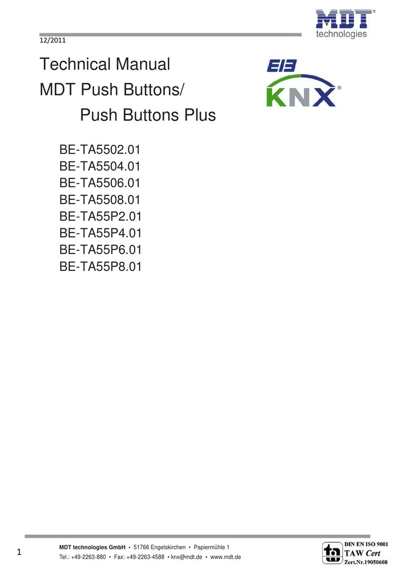 MDT Technologies BE-TA5502.01 Technical manual