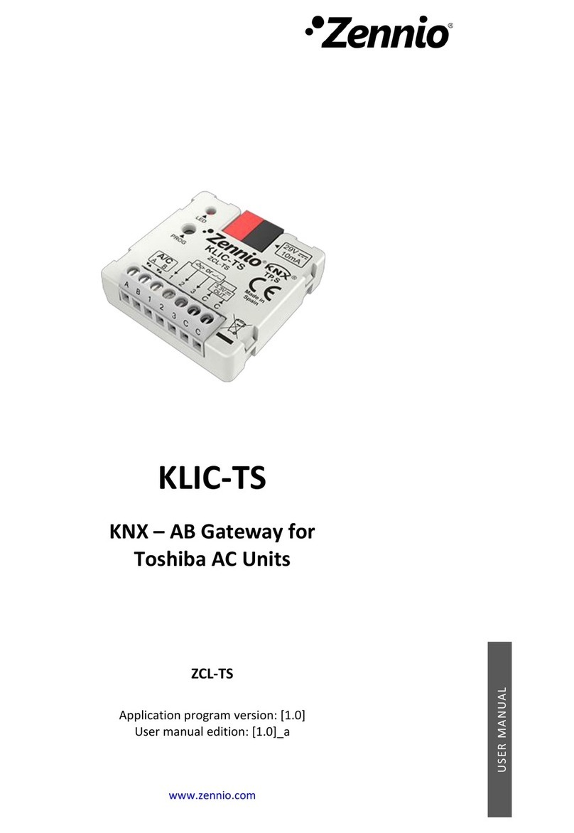Zennio KLIC-TS user manual