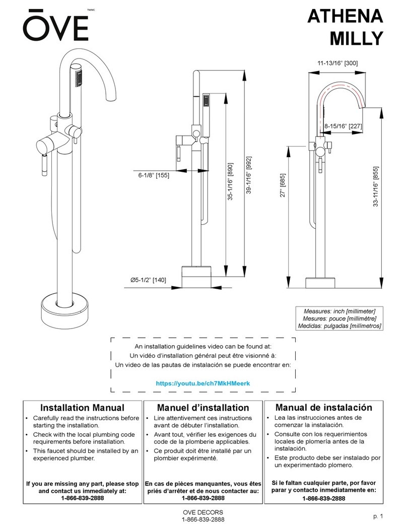 OVE ATHENA MILLY installation manual