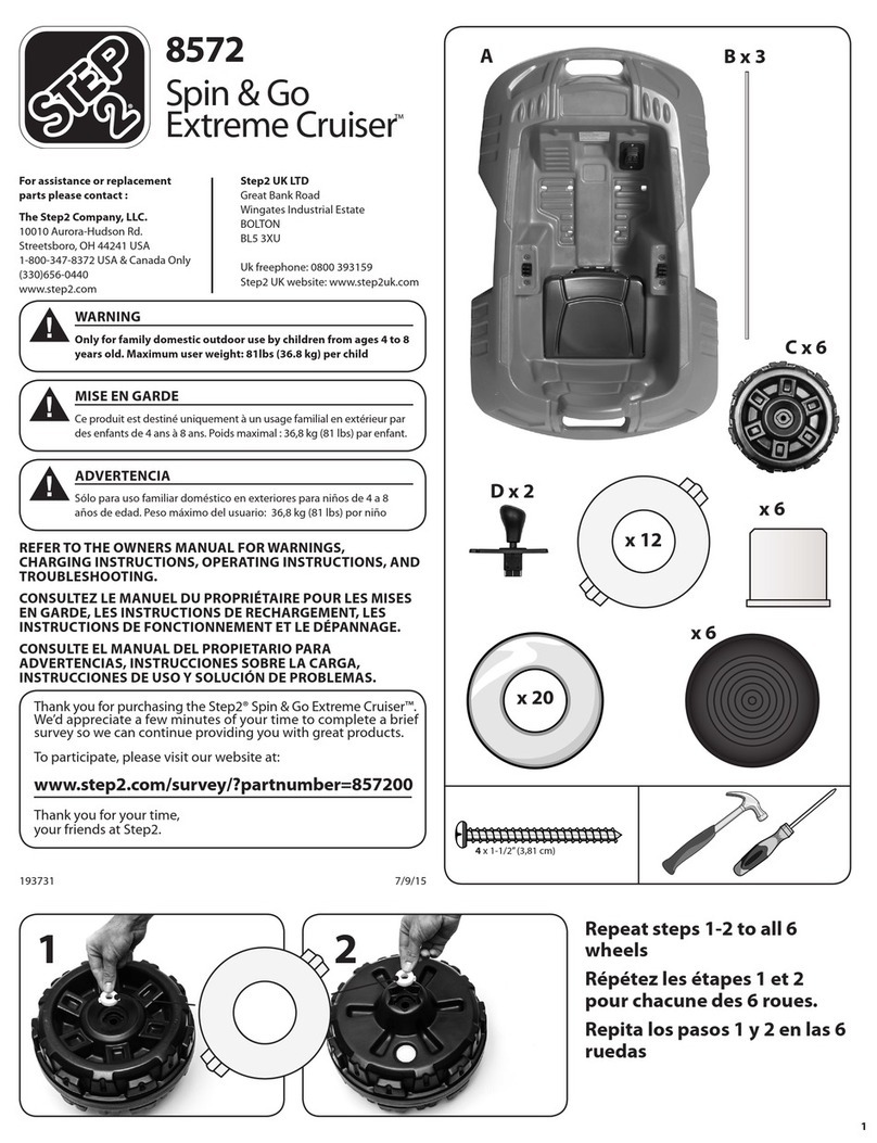 Step 2 Spin & Go Extreme Cruiser 8572 User manual