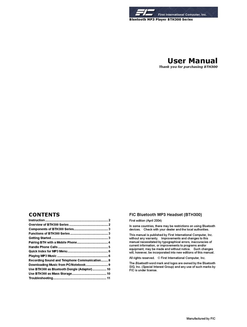 FIC BTH300 Series user manual