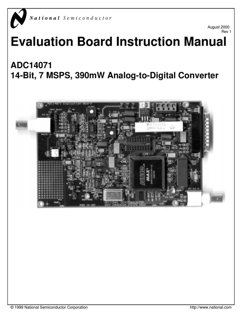 National Semiconductor ADC14071 instruction manual