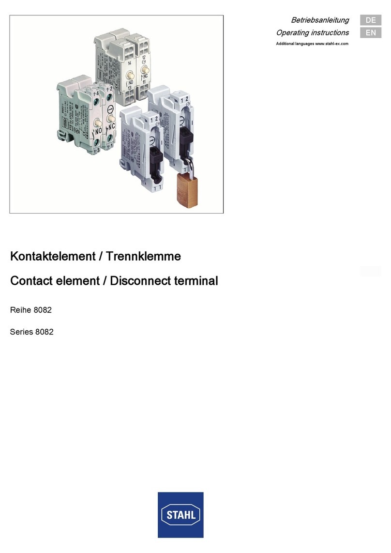 Stahl 8082 Series operating instructions