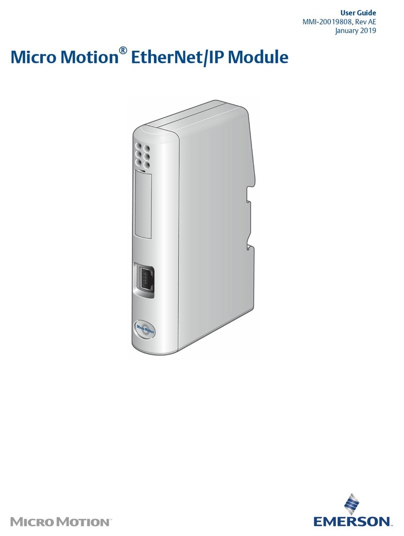 Emerson Micro Motion User manual