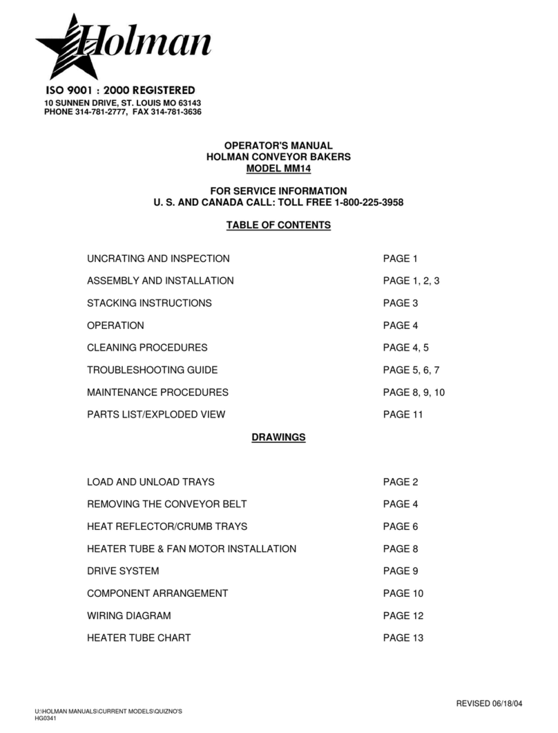 Holman MM14 Operator's manual