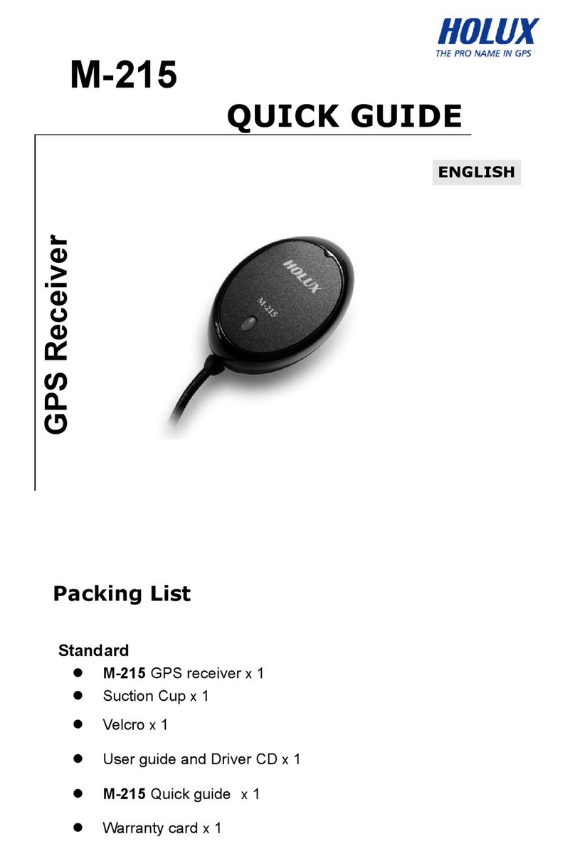 Holux M-215 User manual Holux M-215 User manual