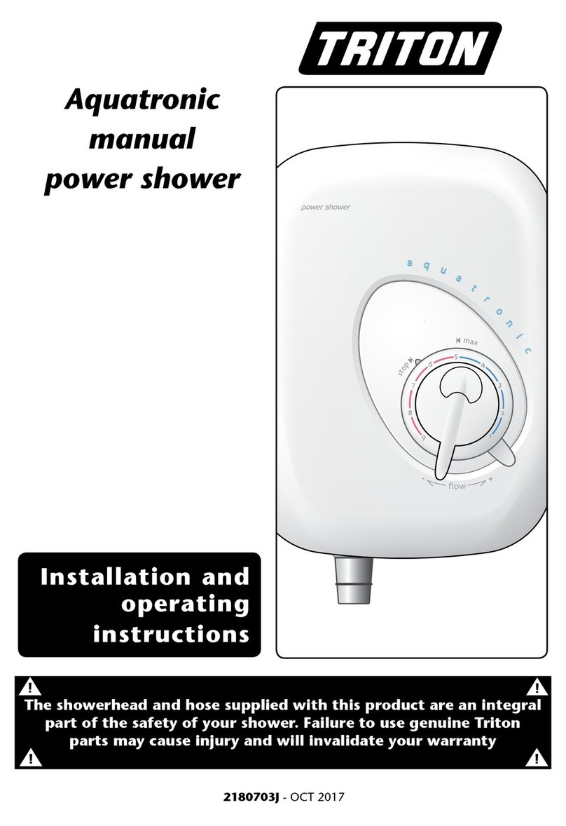 Triton Aquatronic manual power shower User manual Triton Aquatronic manual power shower User manual