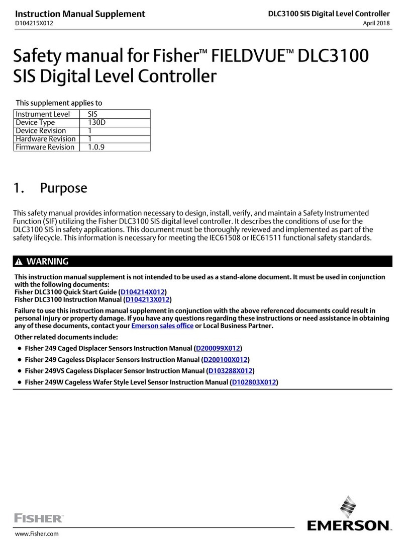 Fisher Fisher Fieldvue DLC3100 User guide Fisher Fisher Fieldvue DLC3100 User guide