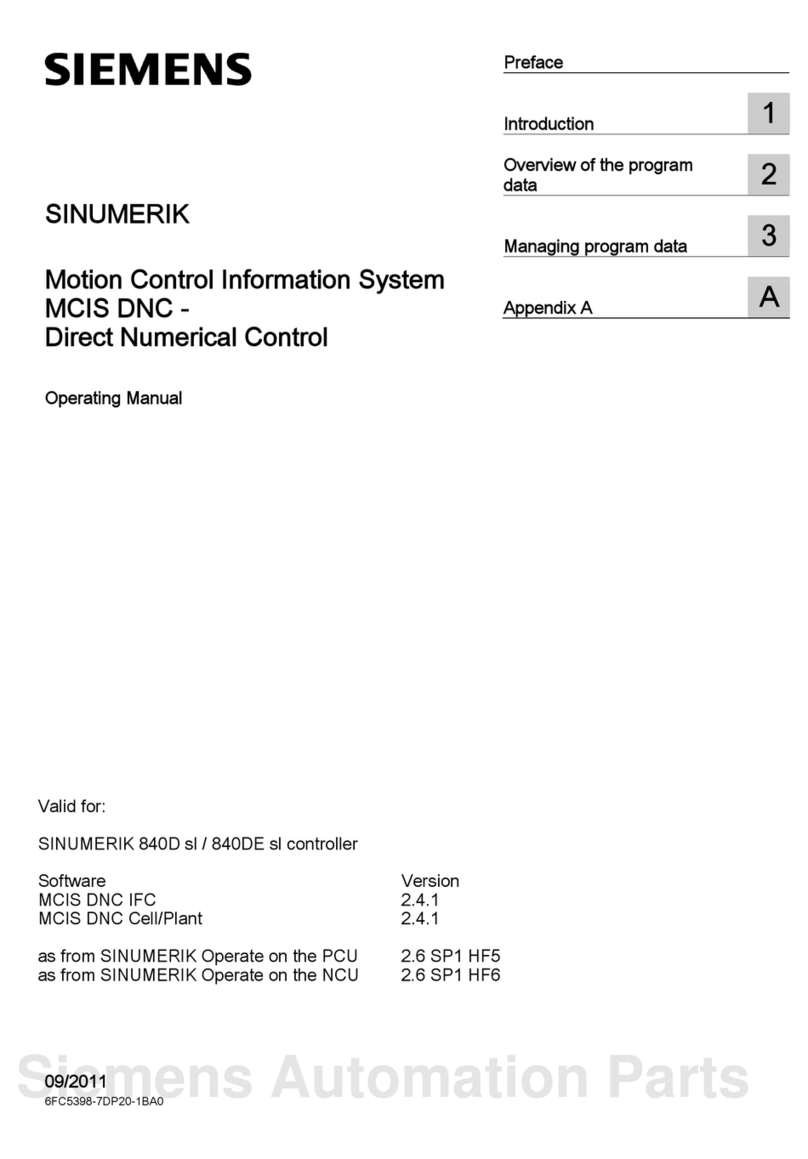 Siemens SINUMERIK 840D sl operating manual