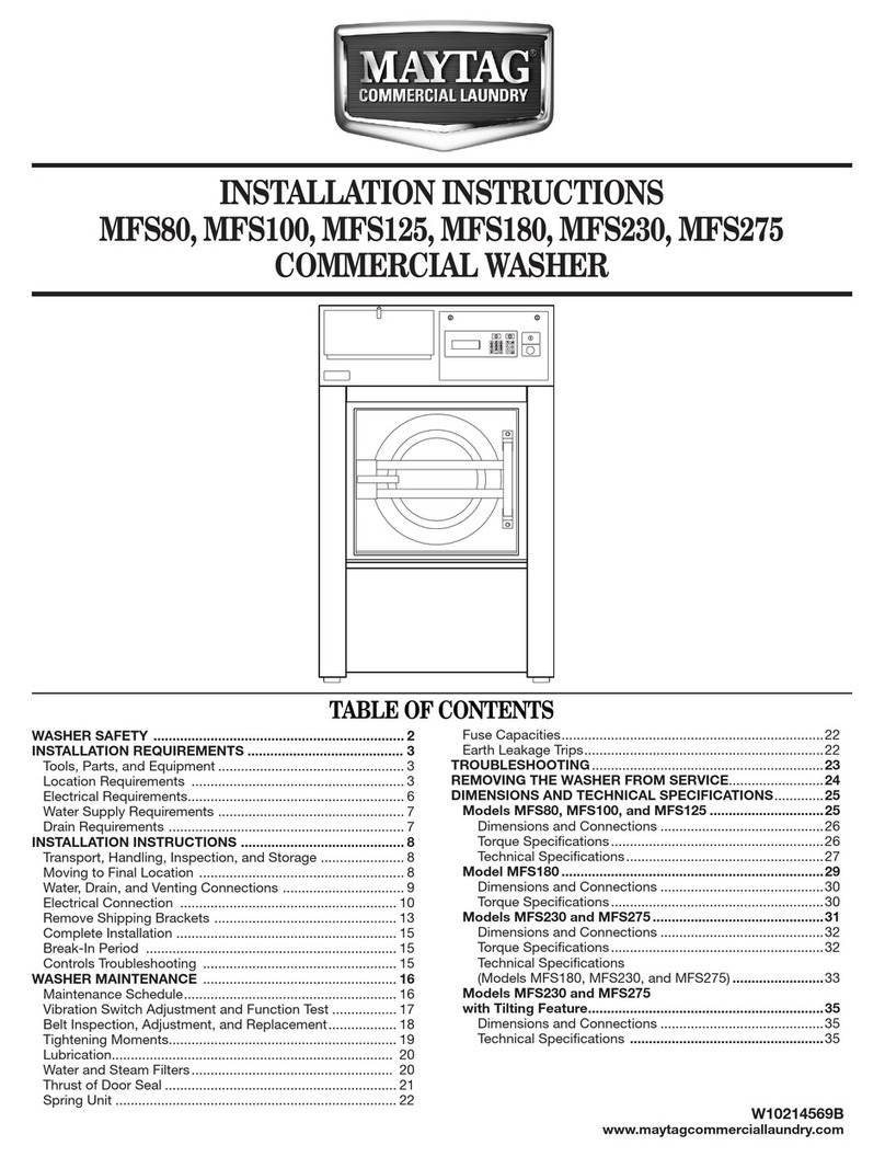 Maytag MFS80 User manual