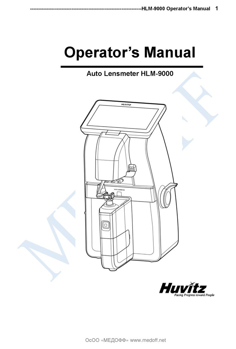 Huvitz HLM-9000 Operator's manual