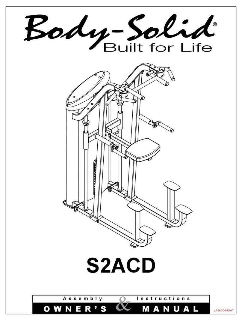 Body Solid S2ACD Assembly instructions & owner's manual