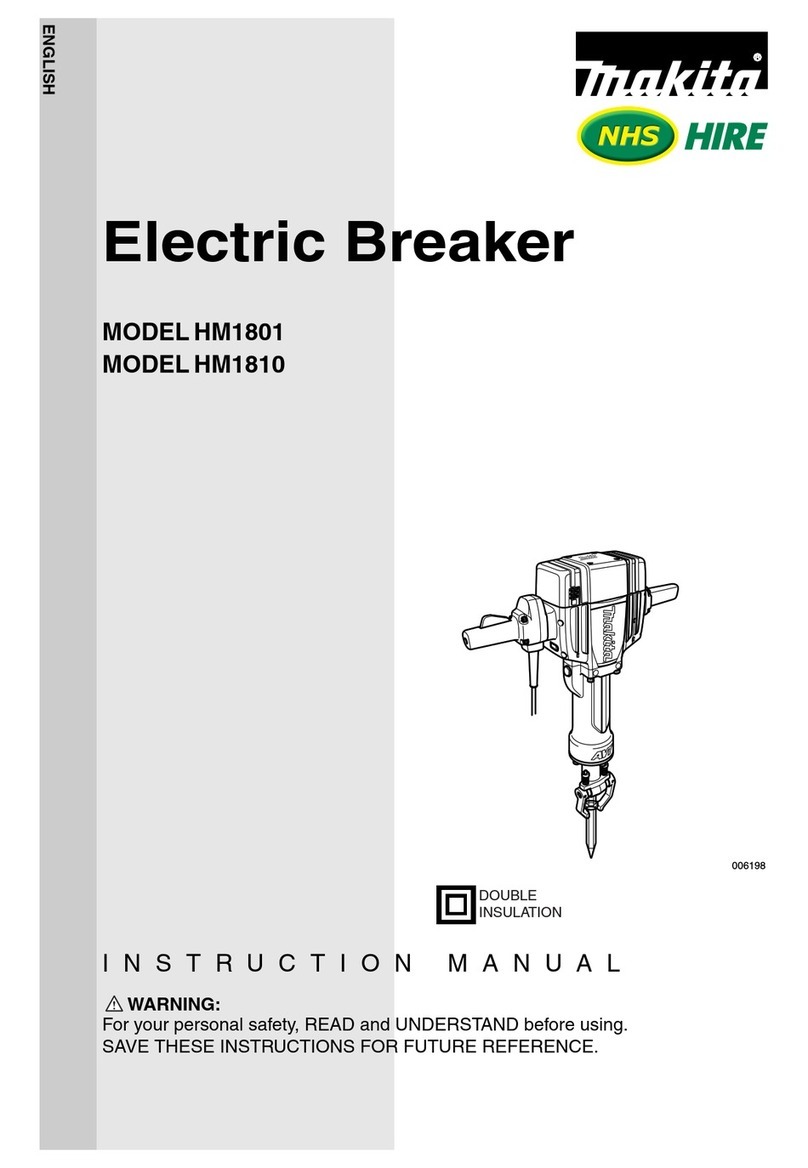 Makita HM1801 instruction manual