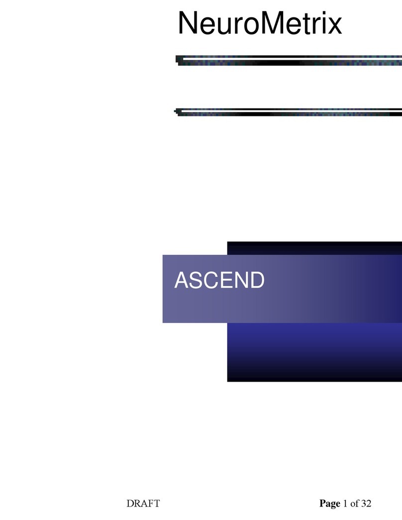 NeuroMetrix ASCEND User manual NeuroMetrix ASCEND User manual