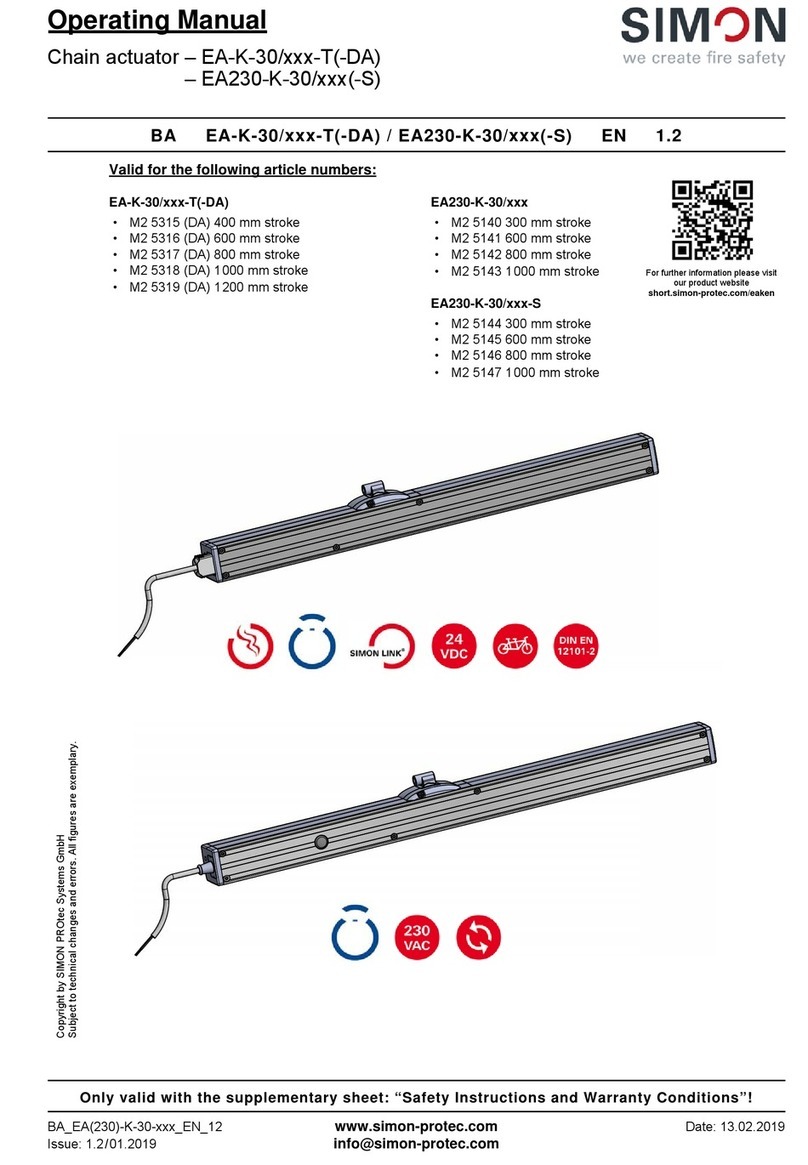 Simon EA-K-30 Series operating manual