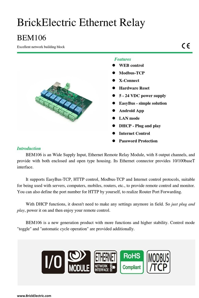 BrickElectric BEM106 user manual