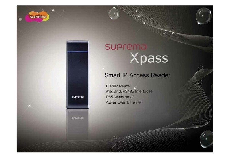 suprema Xpass User manual