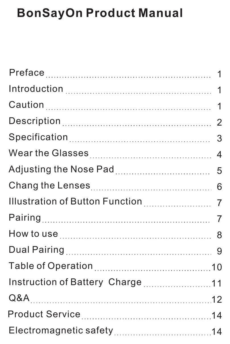 BonSayOn S102 product manual