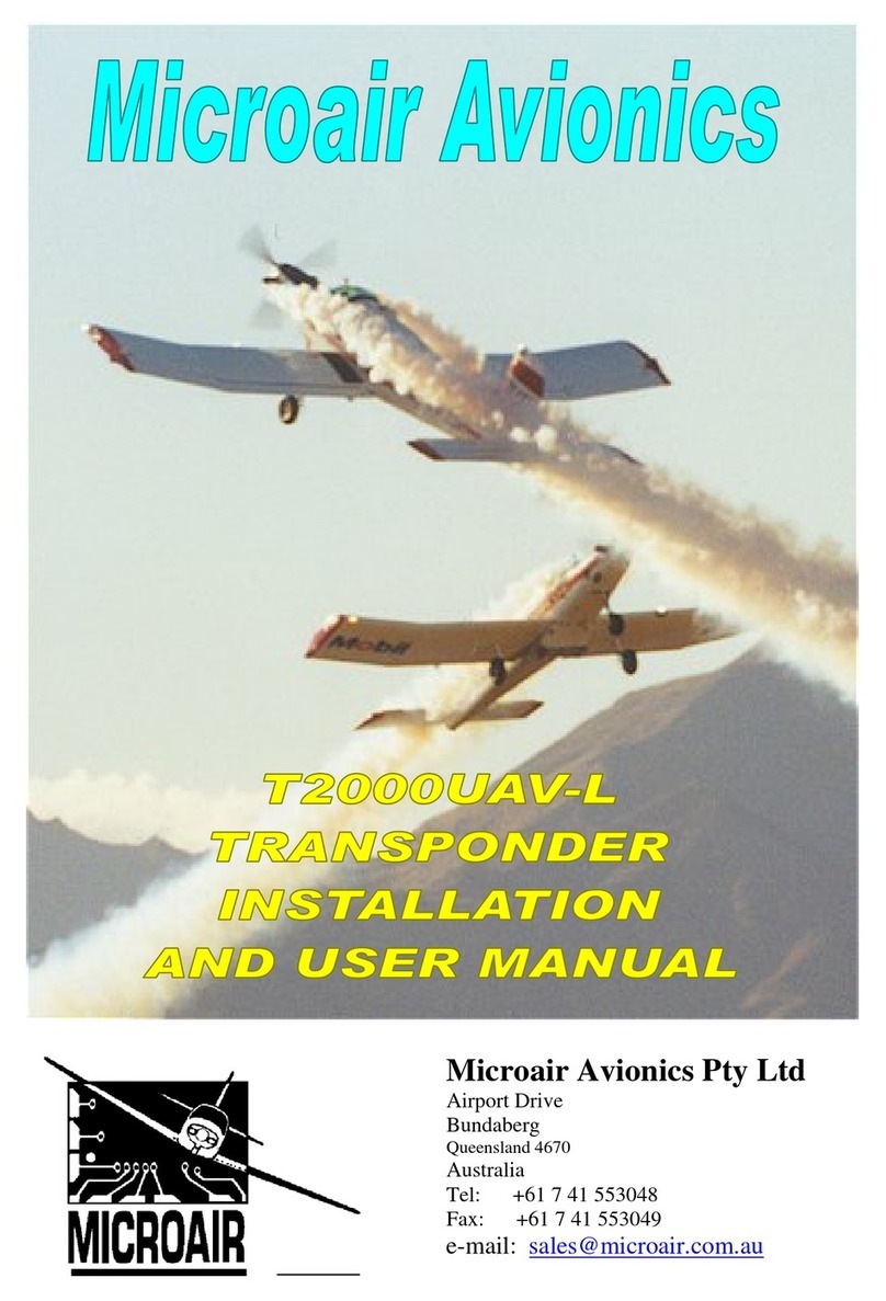 MicroAir Avionics T2000UAV-L User manual