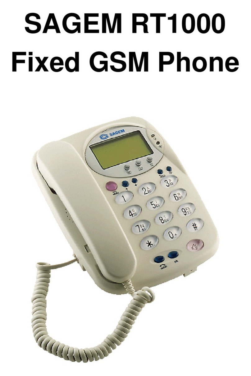 Sagem RT1000 user manual
