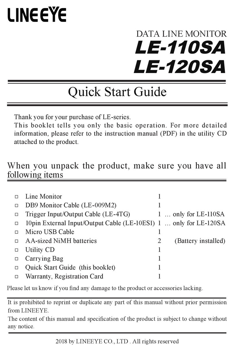 LineEye LE-110SA User manual