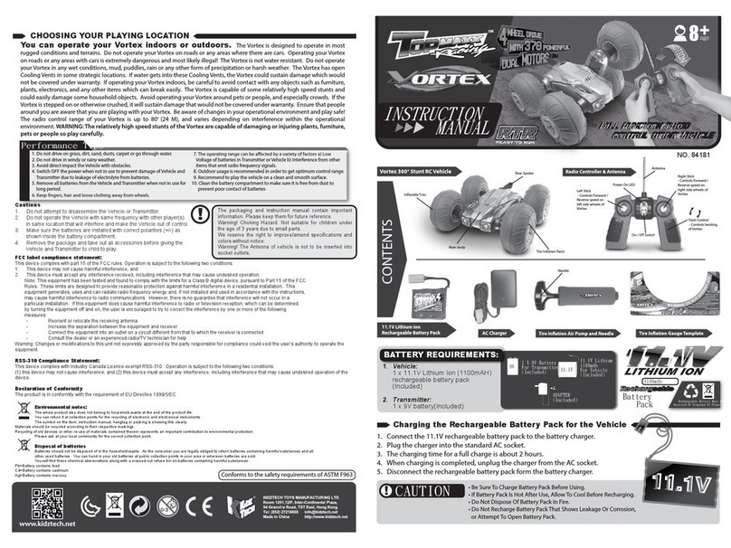 KidzTech Top Maxx Vortex 84181 instruction manual