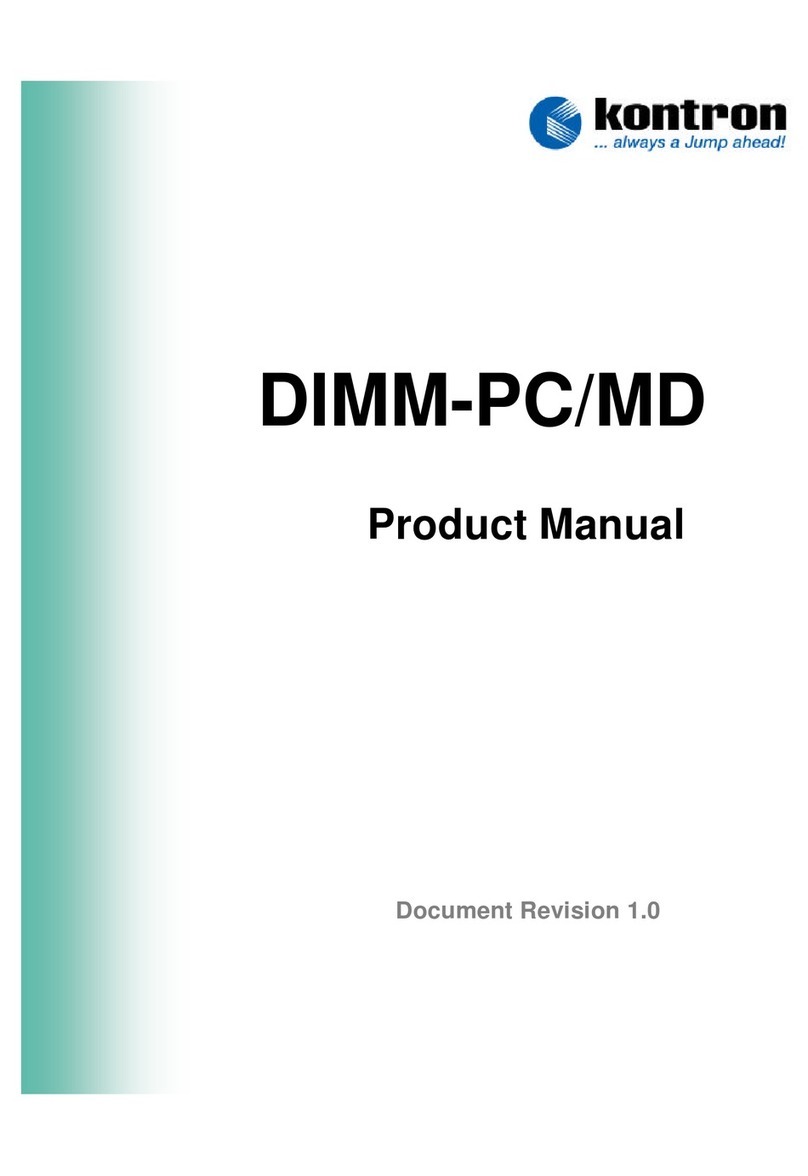 Kontron DIMM-PC/MD User manual
