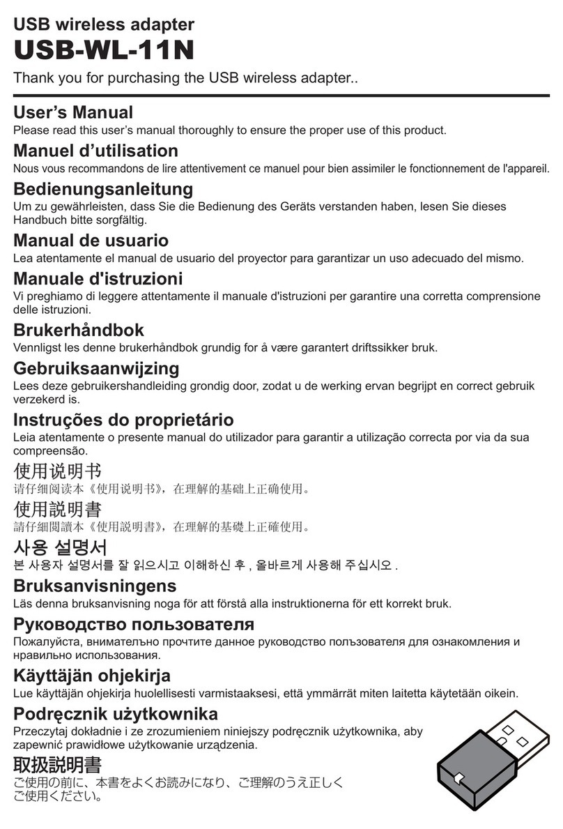 Gemtek USB-WL-11N User manual